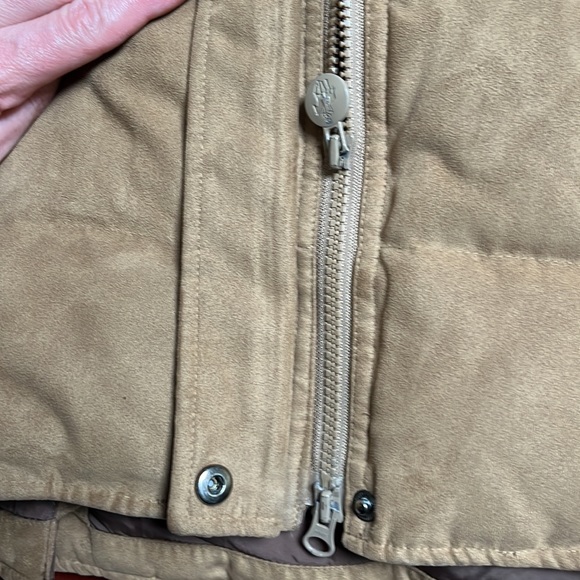 Womens XL Outback Trading Company Snow Mountain Down Jacket Dark and Light Brown - Picture 7 of 16